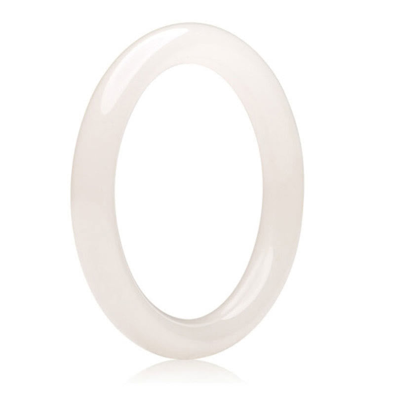 Bracelet de prospérité en jade vert blanc naturel Buddha Stones - image 8