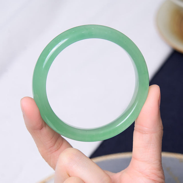 Les Buddha Stones favorisent les nouveaux départs Ensemble de bracelets en jade vert menthe