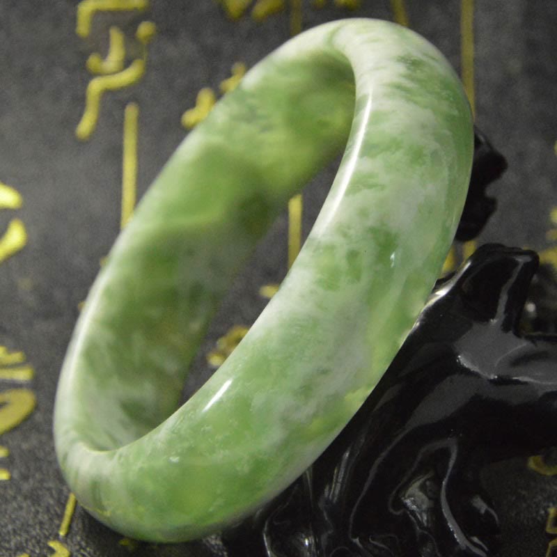 Bracelet de prospérité en jade naturel Buddha Stones