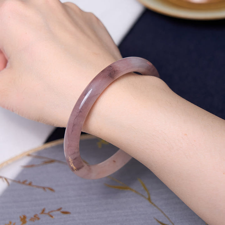 Les Buddha Stones améliorent le bonheur et la joie Ensemble de bracelets violets