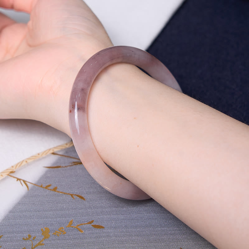 Les Buddha Stones améliorent le bonheur et la joie Ensemble de bracelets violets