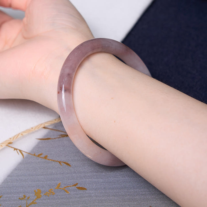 Les Buddha Stones améliorent le bonheur et la joie Ensemble de bracelets violets