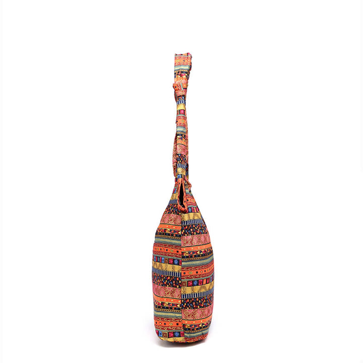 Sac à bandoulière en coton à rayures Buddha Stones
