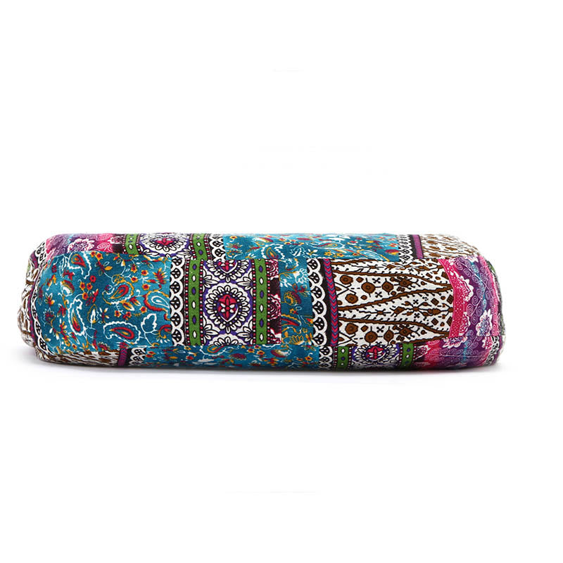 Sac à bandoulière en coton à rayures avec imprimé Buddha Stones