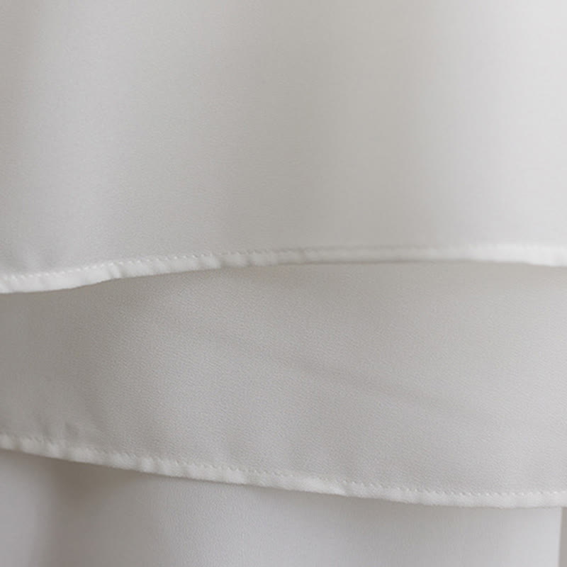 Buddha Stones 2Pcs Grenouille Boutonnée Manches Longues Robe Midi Pantalon Large Mousseline Zen Ensemble Femme - image 13