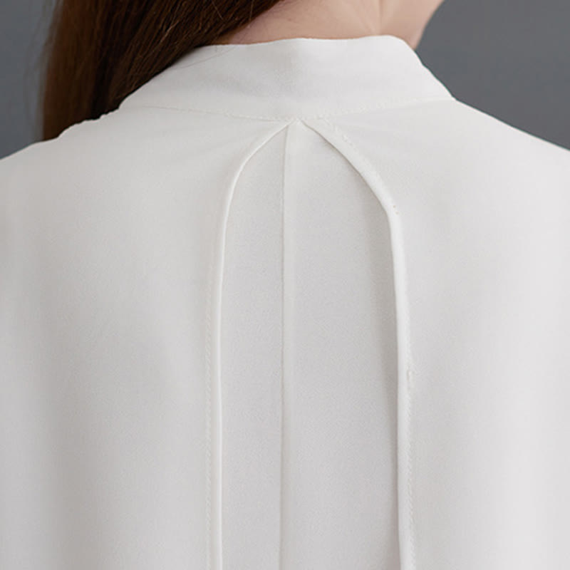 Buddha Stones 2Pcs Grenouille Boutonnée Manches Longues Robe Midi Pantalon Large Mousseline Zen Ensemble Femme - image 11