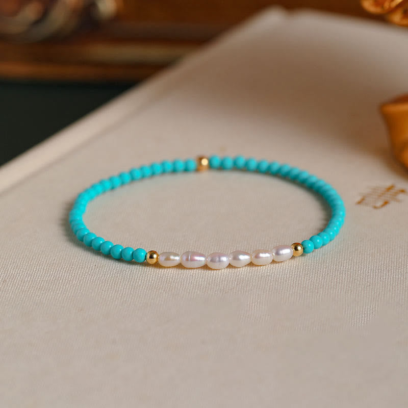 Bracelet de protection en petites perles d'agate rouge turquoise Buddha Stones