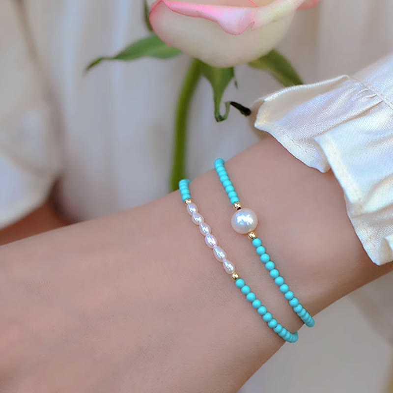 Bracelet de protection en petites perles d'agate rouge turquoise Buddha Stones