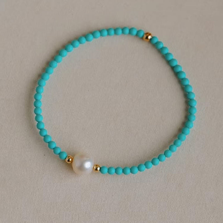 Bracelet de protection en petites perles d'agate rouge turquoise Buddha Stones