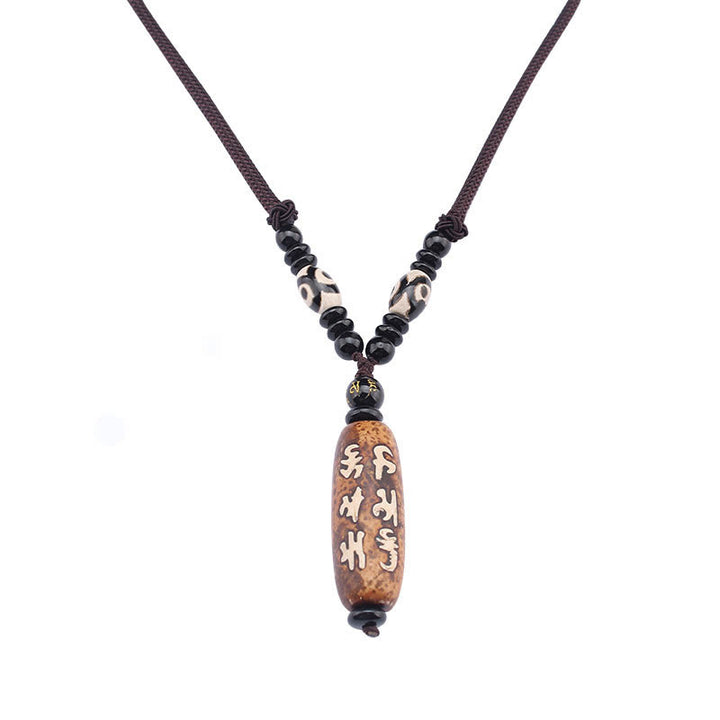 Buddha Stones du Tibet Om Mani Padme Hum Dzi, perle Avalokitesvara, motif de richesse - image 13