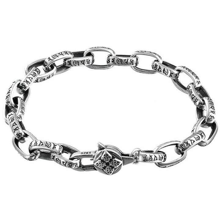 Bracelet Buddha Stones en argent sterling 925 avec six mots vrais et sagesse - image 11