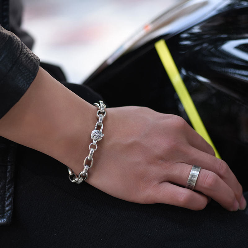 Bracelet Buddha Stones en argent sterling 925 avec six mots vrais et sagesse - image 9