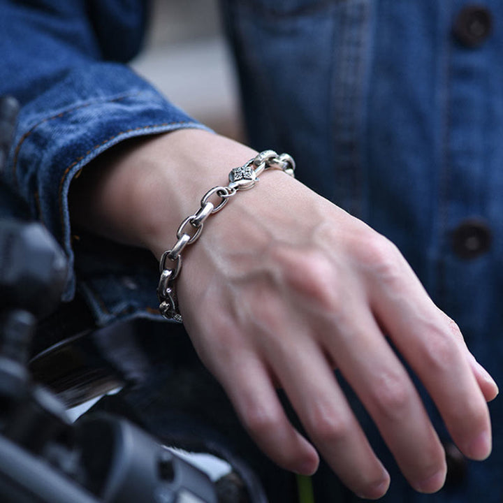 Bracelet Buddha Stones en argent sterling 925 avec six mots vrais et sagesse - image 8