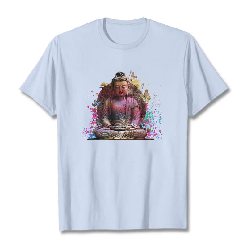 T-shirt Bouddha Buddha Stones - Cyan clair - 2XL - image 18