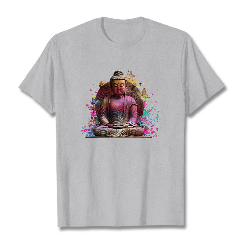 T-shirt Bouddha Buddha Stones - Gris clair - 2XL - image 19
