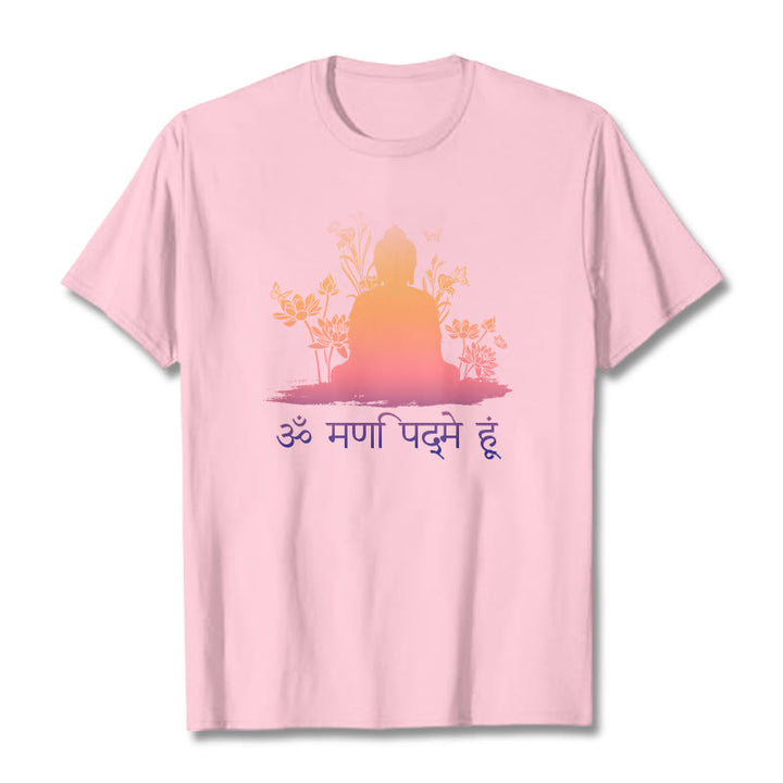 T-shirt pierres de Buddha Stones sanskrit OM NAMAH SHIVAYA - Rose clair - 2XL - image 13