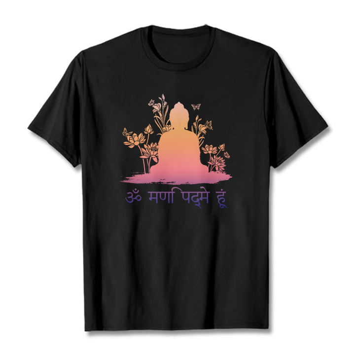 T-shirt pierres de Buddha Stones sanskrit OM NAMAH SHIVAYA - Noir - 2XL - image 5