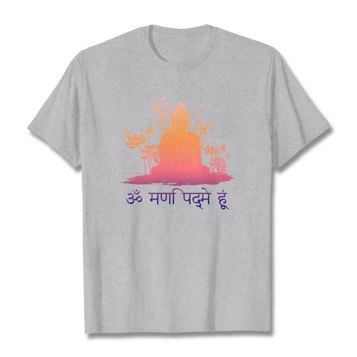 T-shirt pierres de Buddha Stones sanskrit OM NAMAH SHIVAYA - Gris clair - 2XL - image 20