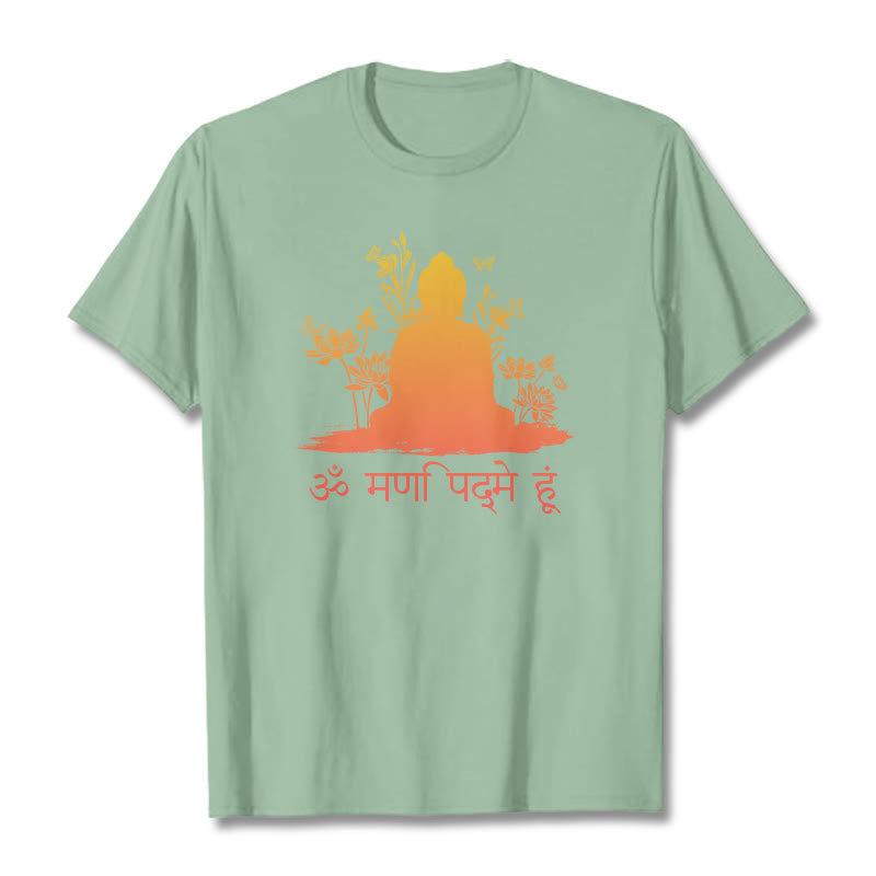 T-shirt pierres de Buddha Stones sanskrit OM NAMAH SHIVAYA - Vert pâle - 2XL - image 15