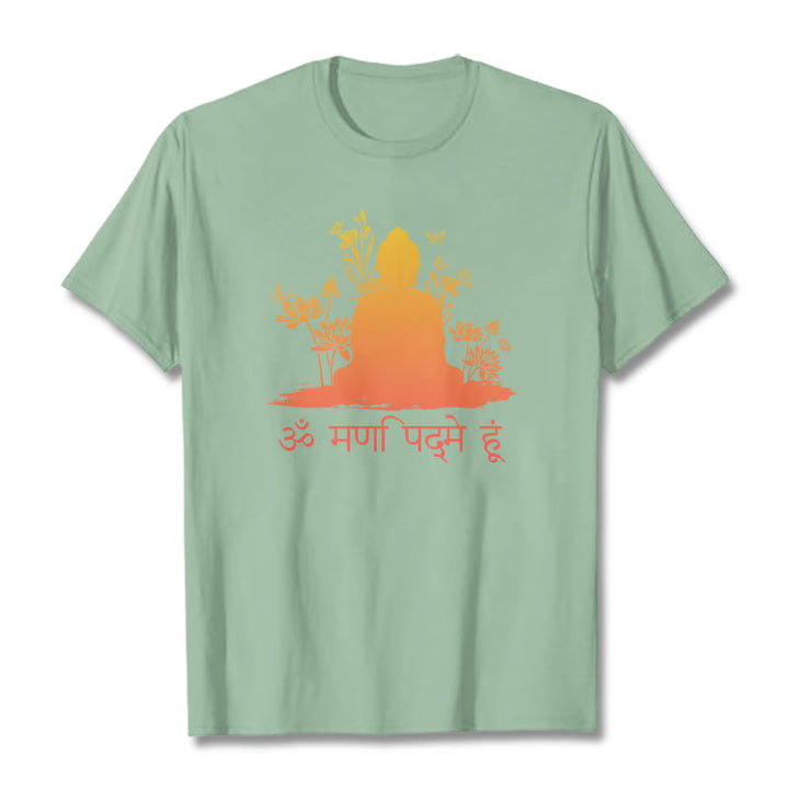 T-shirt pierres de Buddha Stones sanskrit OM NAMAH SHIVAYA - Vert pâle - 2XL - image 15