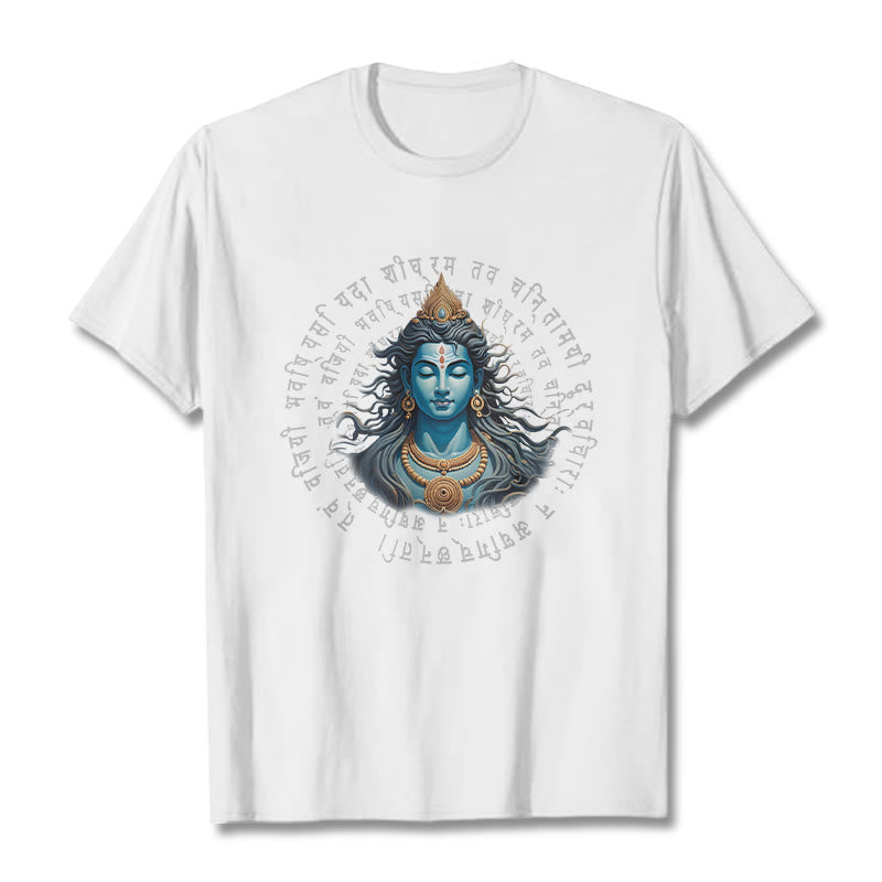 T-shirt Buddha Stones Sanskrit Vous avez gagné lorsque vous apprenez - Blanc - 2XL - image 4