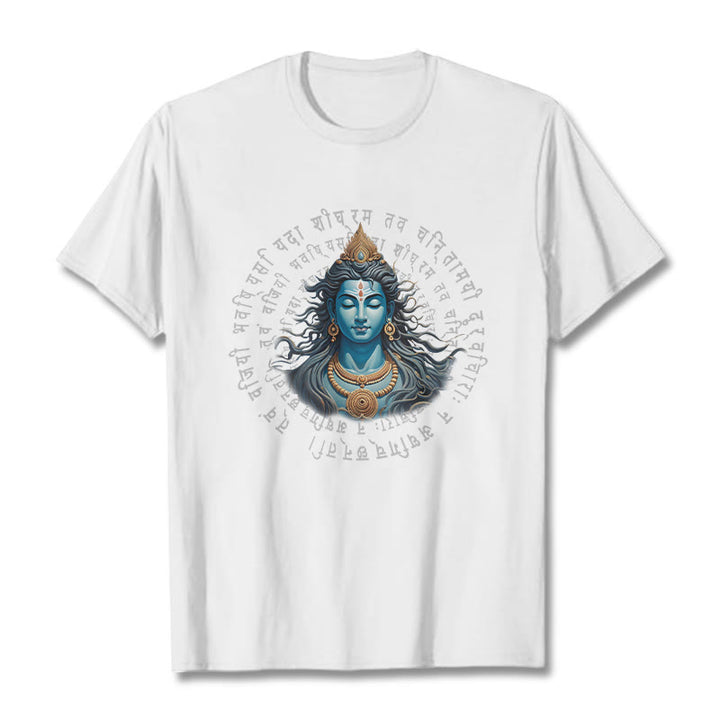 T-shirt Buddha Stones Sanskrit Vous avez gagné lorsque vous apprenez - Blanc - 2XL - image 5