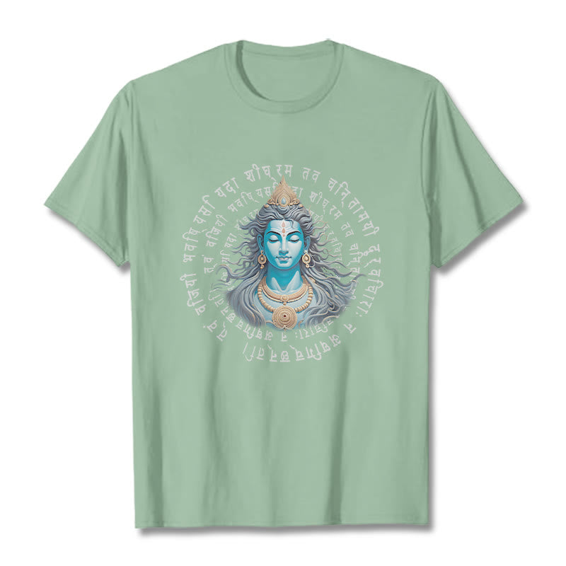 T-shirt Buddha Stones Sanskrit Vous avez gagné lorsque vous apprenez - Vert pâle - 2XL - image 13