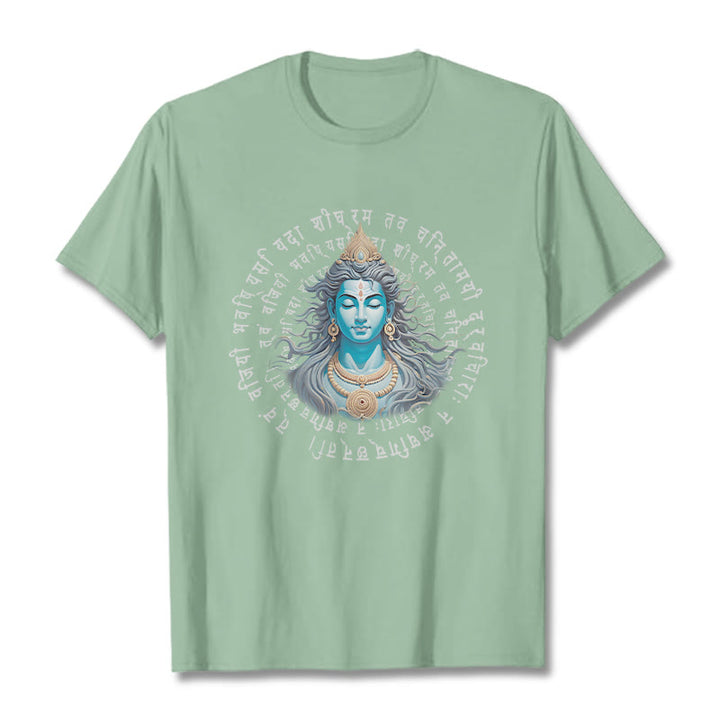 T-shirt Buddha Stones Sanskrit Vous avez gagné lorsque vous apprenez - Vert pâle - 2XL - image 14