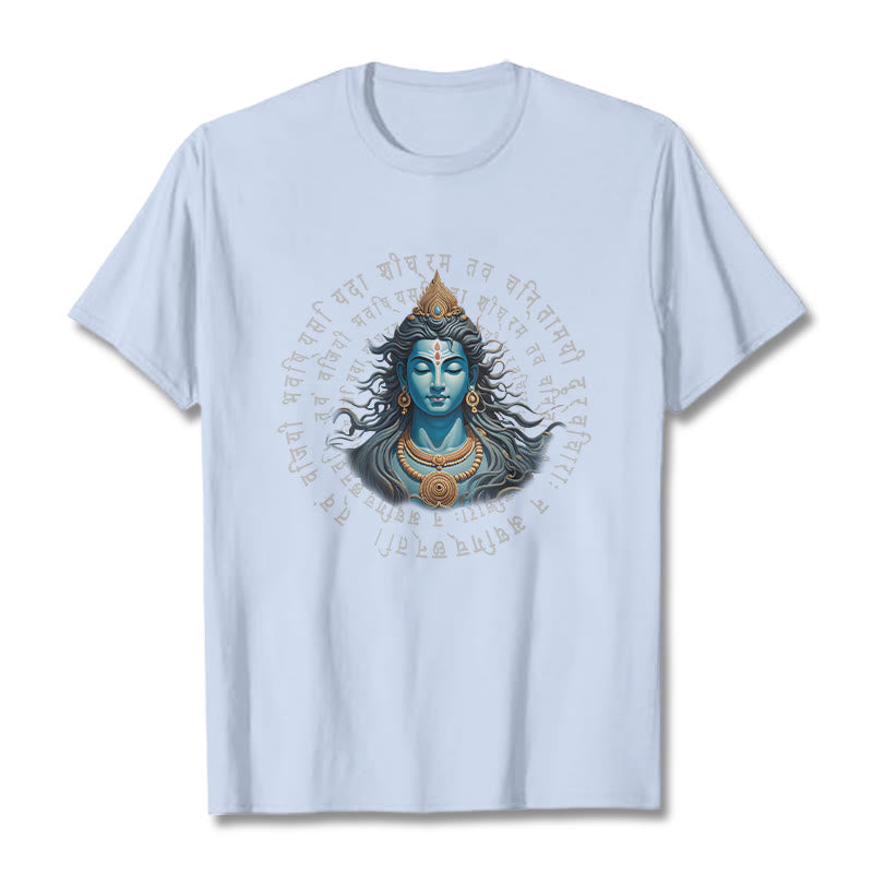 T-shirt Buddha Stones Sanskrit Vous avez gagné lorsque vous apprenez - Cyan clair - 2XL - image 18