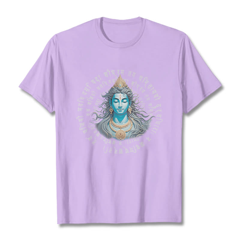 T-shirt Buddha Stones Sanskrit Vous avez gagné lorsque vous apprenez - Prune - 2XL - image 15
