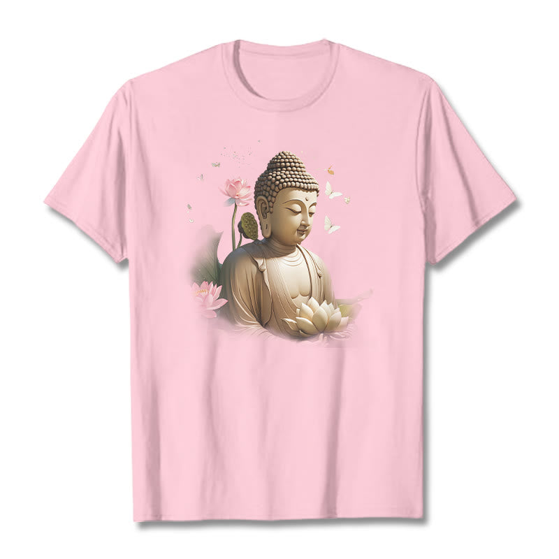 T-shirt Bouddha Buddha Stones - Rose clair - 2XL - image 12