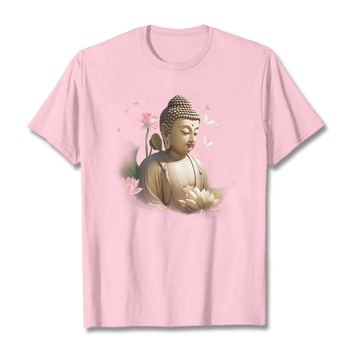 T-shirt Bouddha Buddha Stones - Rose clair - 2XL - image 12