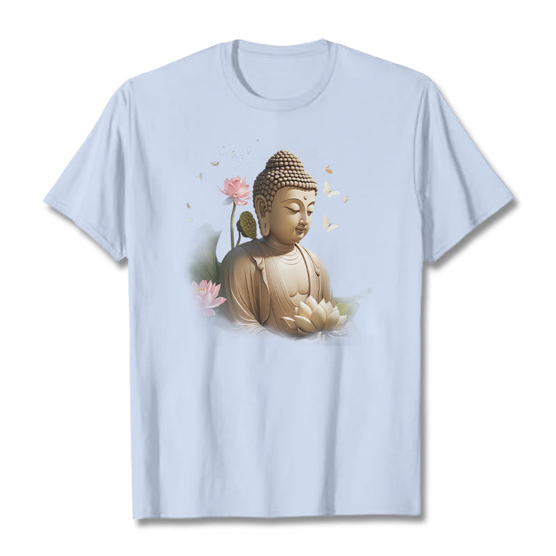 T-shirt Bouddha Buddha Stones - Cyan clair - 2XL - image 17