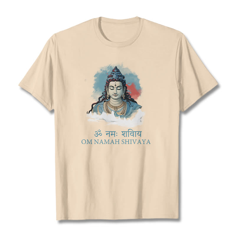 T-shirt Buddha Stones sanskrit OM NAMAH SHIVAYA, nuages ​​colorés - image 8