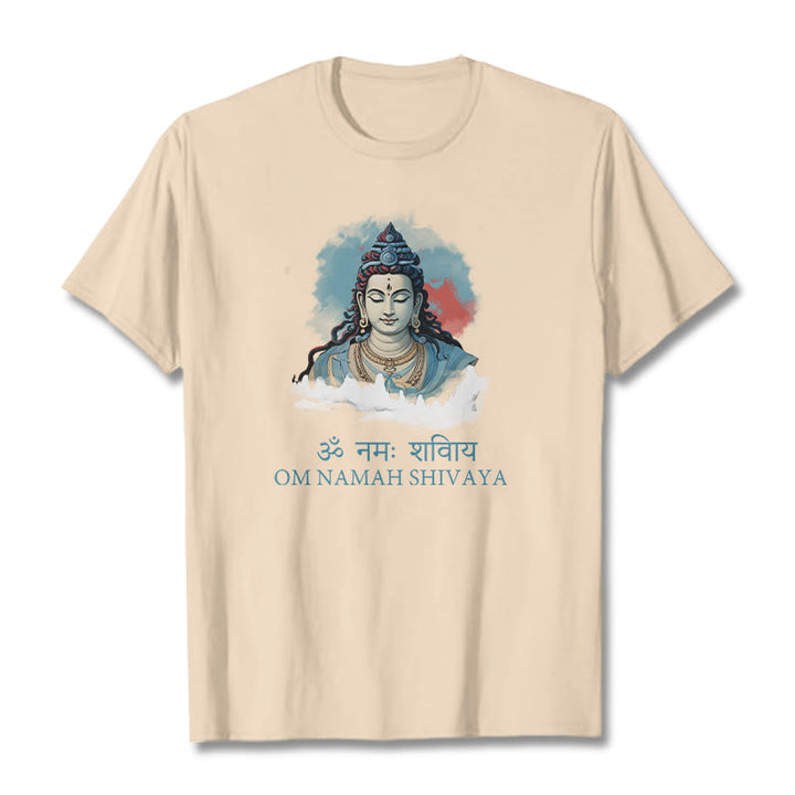 T-shirt Buddha Stones sanskrit OM NAMAH SHIVAYA, nuages ​​colorés - image 8