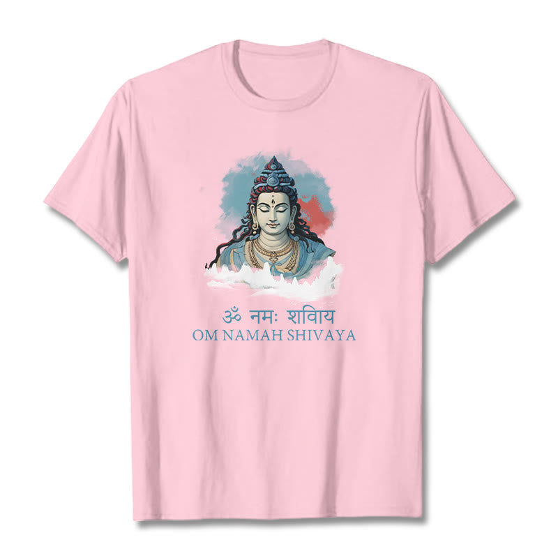 T-shirt Buddha Stones sanskrit OM NAMAH SHIVAYA, nuages ​​colorés - image 12