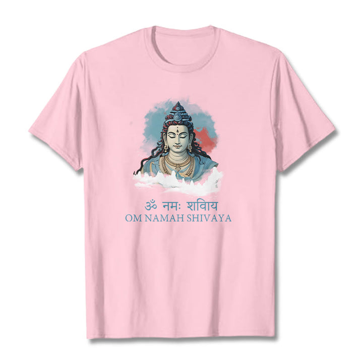 T-shirt Buddha Stones sanskrit OM NAMAH SHIVAYA, nuages ​​colorés - image 12