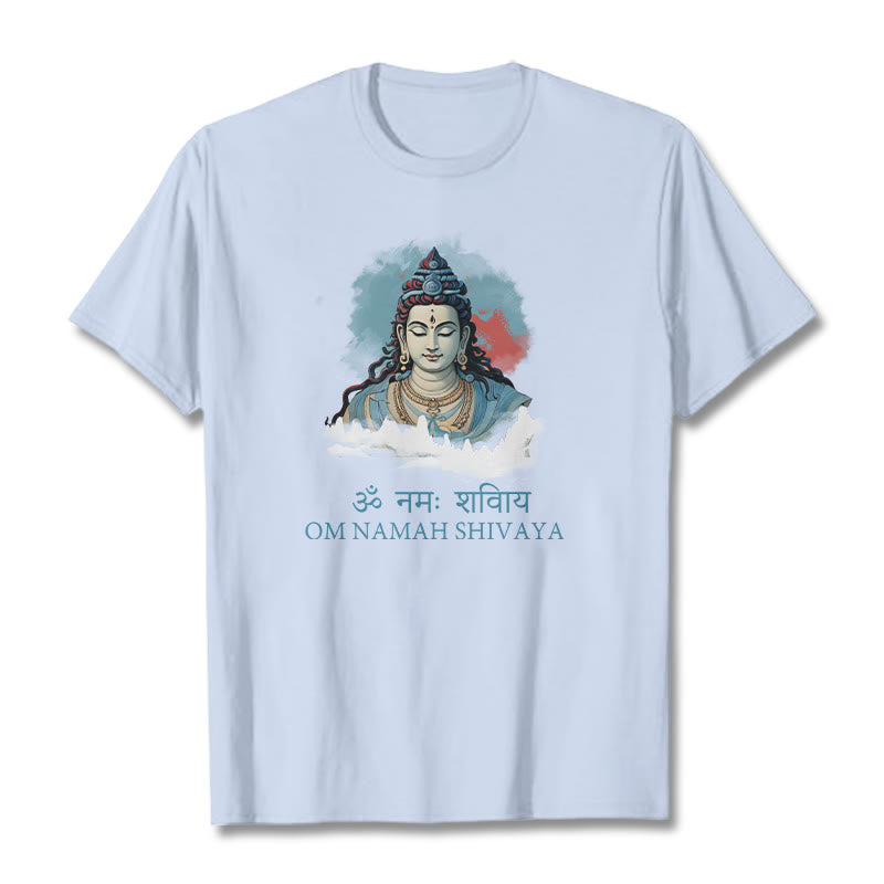 T-shirt Buddha Stones sanskrit OM NAMAH SHIVAYA, nuages ​​colorés - image 18