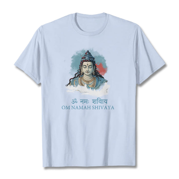 T-shirt Buddha Stones sanskrit OM NAMAH SHIVAYA, nuages ​​colorés - image 18