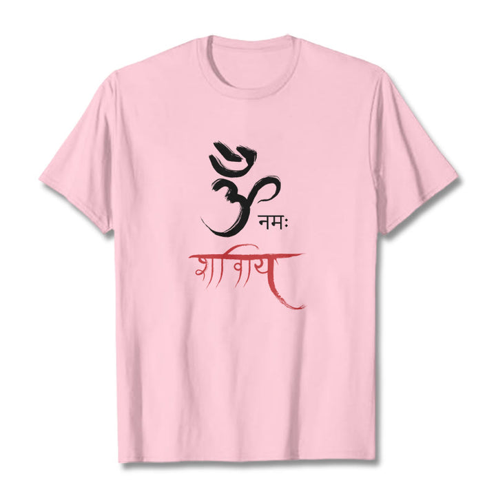 T-shirt Buddha Stones OM NAMAH SHIVAYA Mantra sanskrit - Rose clair - 2XL - image 12