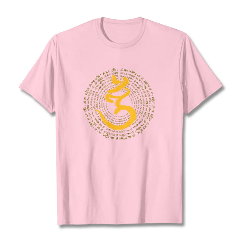 T-shirt sanskrit avec Buddha Stones, 108 OM NAMAH SHIVAYA, Mantra - Rose clair - 2XL - image 11