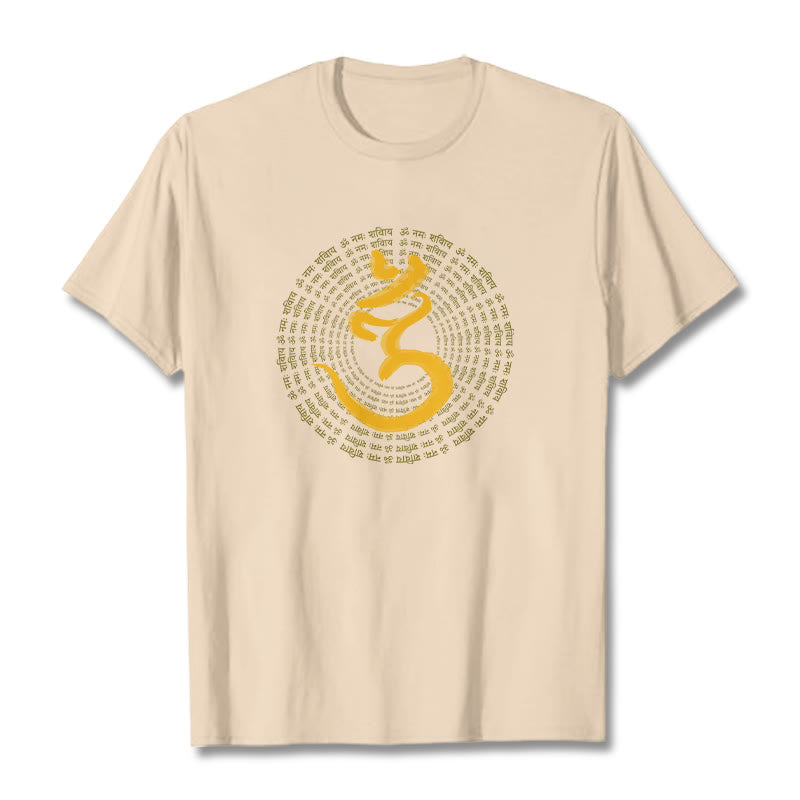 T-shirt sanskrit avec Buddha Stones, 108 OM NAMAH SHIVAYA, Mantra - Bisque - 2XL - image 10