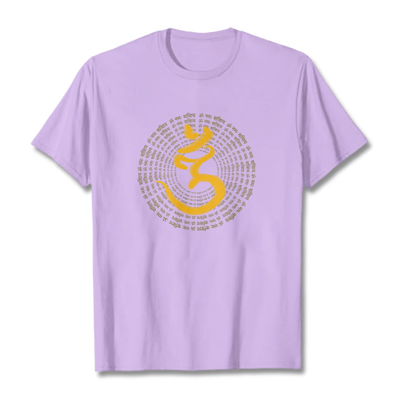 T-shirt sanskrit avec Buddha Stones, 108 OM NAMAH SHIVAYA, Mantra - Prune - 2XL - image 14