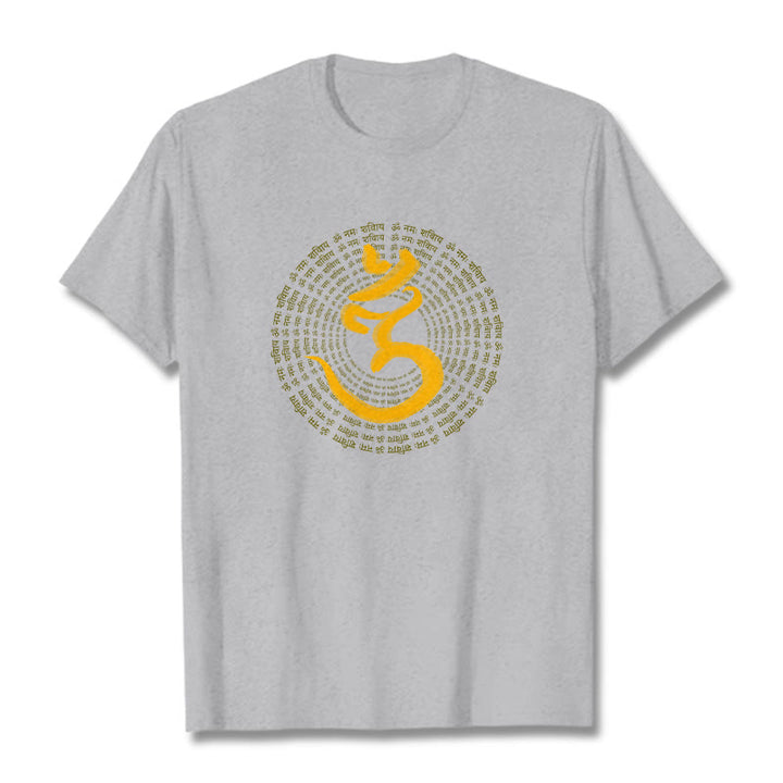 T-shirt sanskrit avec Buddha Stones, 108 OM NAMAH SHIVAYA, Mantra - Gris clair - 2XL - image 19