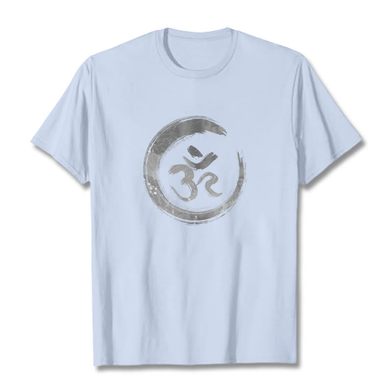T-shirt sanskrit Buddha Stones, Mantra OM - Cyan clair - 2XL - image 17