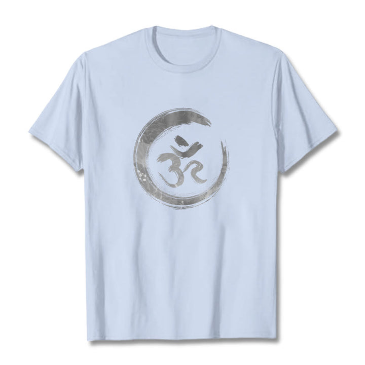 T-shirt sanskrit Buddha Stones, Mantra OM - Cyan clair - 2XL - image 17