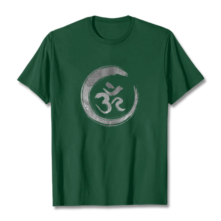 T-shirt sanskrit Buddha Stones, Mantra OM - Vert forêt - 2XL - image 9