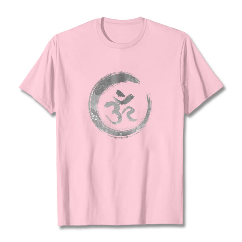 T-shirt sanskrit Buddha Stones, Mantra OM - Rose clair - 2XL - image 12