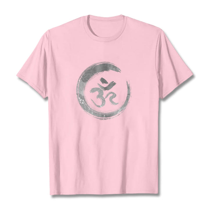 T-shirt sanskrit Buddha Stones, Mantra OM - Rose clair - 2XL - image 12
