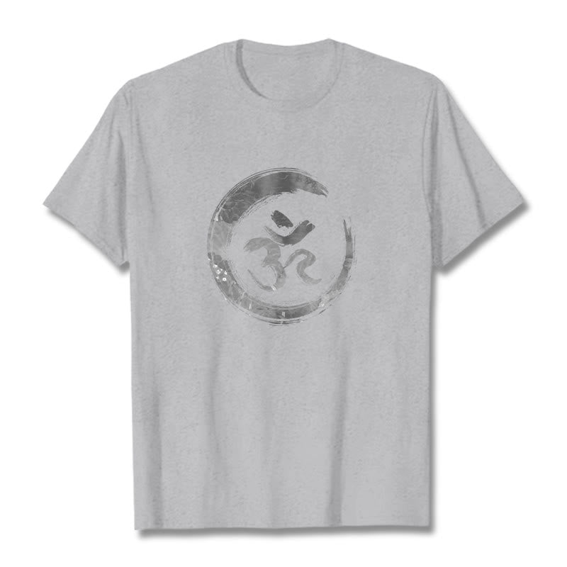 T-shirt sanskrit Buddha Stones, Mantra OM - Gris clair - 2XL - image 18